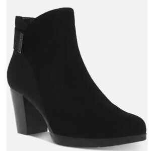 Anne Klein Rina Stacked Heel Dress Booties / Water Resistant
